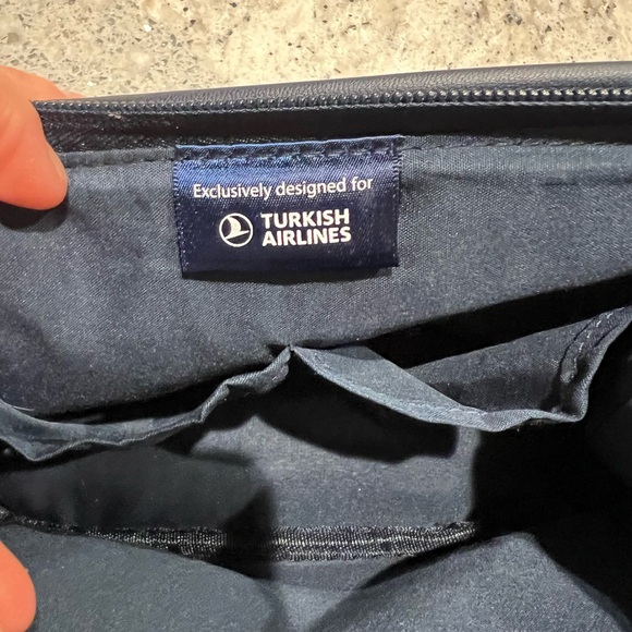 Salvatore Ferragamo navy pleather Toiletry Bag - Picture 5 of 11